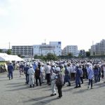 防災訓練・駅前公園 2017年9月3日